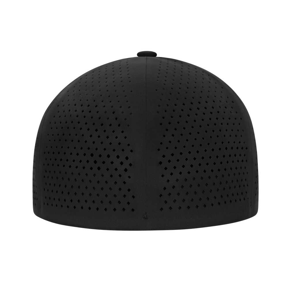 (MVP277) XSew™ 6 Panel Seamless Perforated Golf Fitted Cap