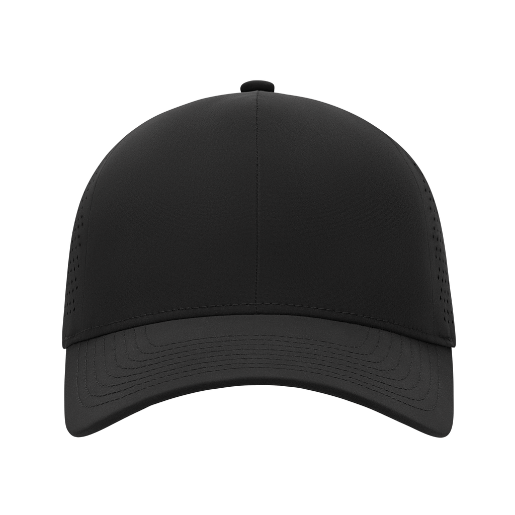 (MVP277) XSew™ 6 Panel Seamless Perforated Golf Fitted Cap