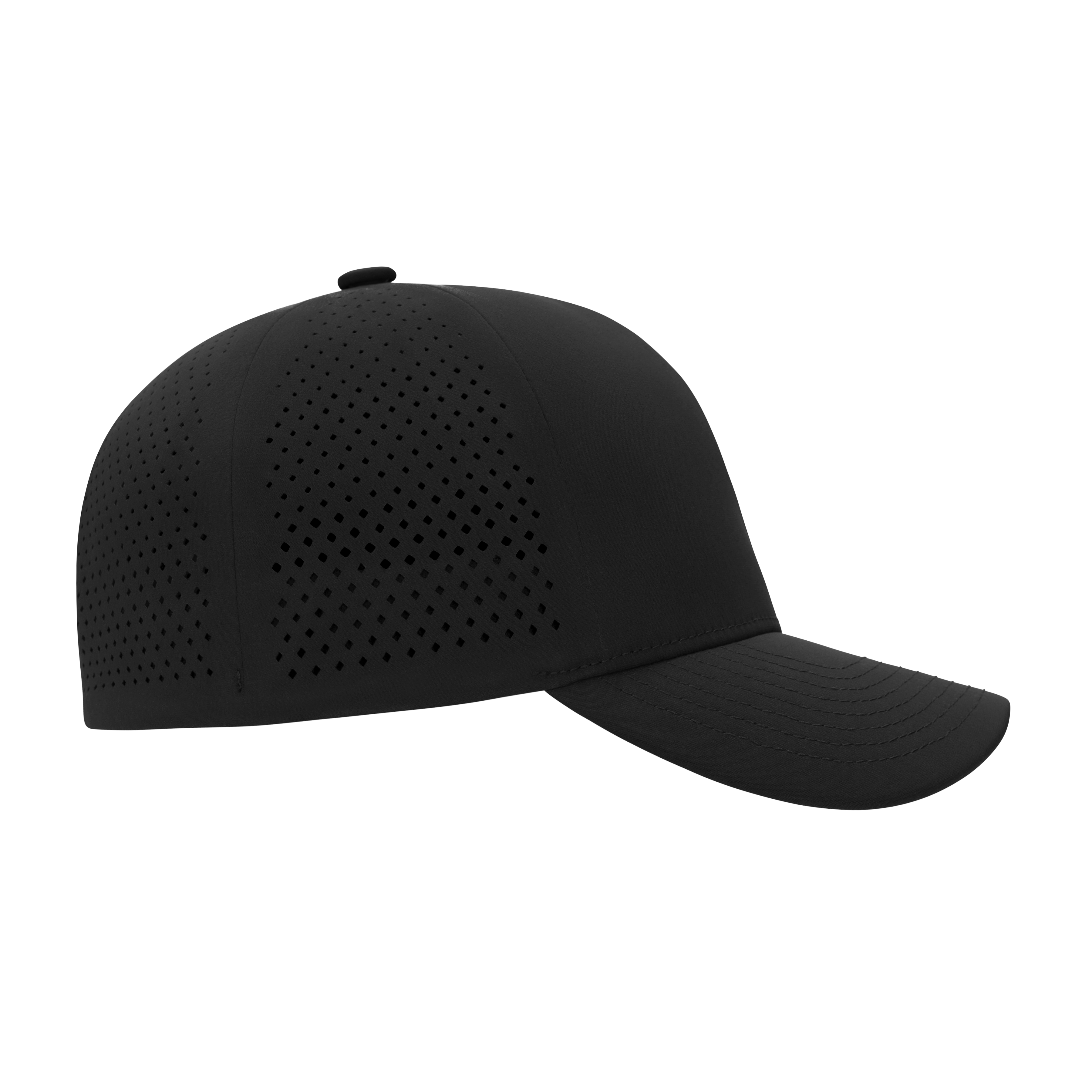 (MVP277) XSew™ 6 Panel Seamless Perforated Golf Fitted Cap