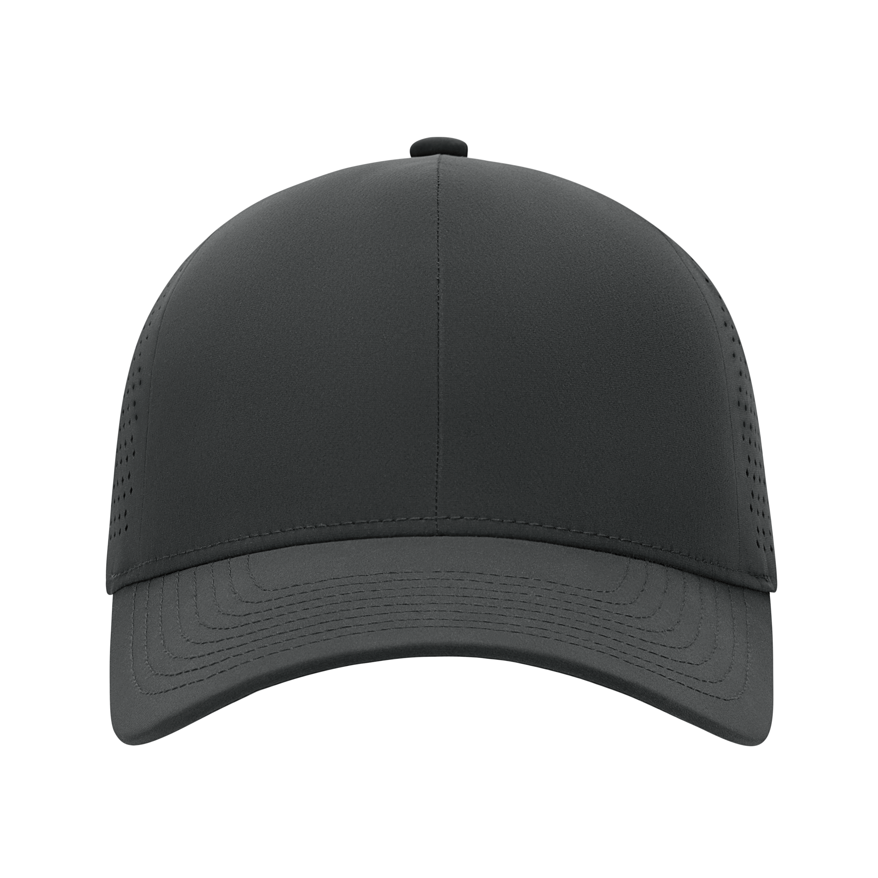 (MVP277) XSew™ 6 Panel Seamless Perforated Golf Fitted Cap