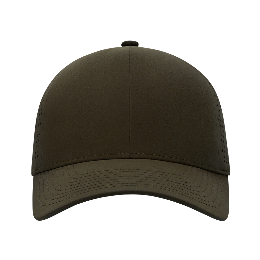 (MVP277) XSew™ 6 Panel Seamless Perforated Golf Fitted Cap