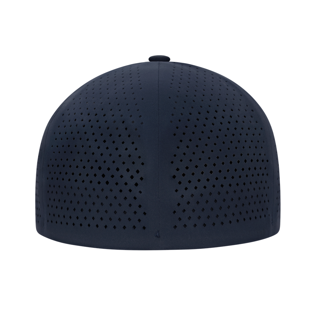 (MVP277) XSew™ 6 Panel Seamless Perforated Golf Fitted Cap