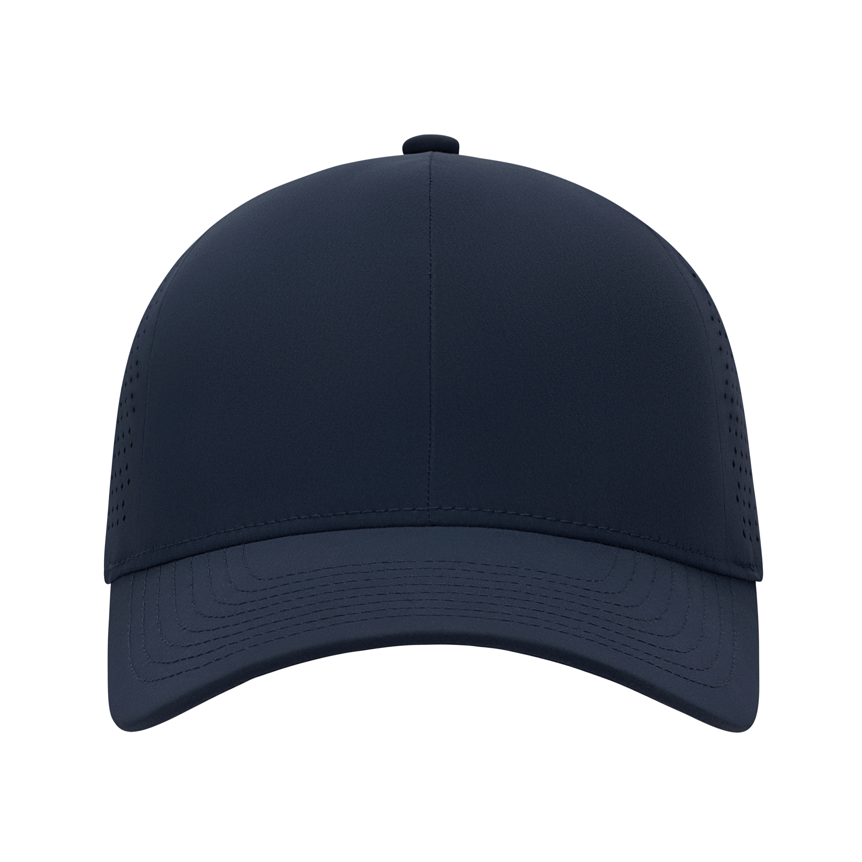 (MVP277) XSew™ 6 Panel Seamless Perforated Golf Fitted Cap