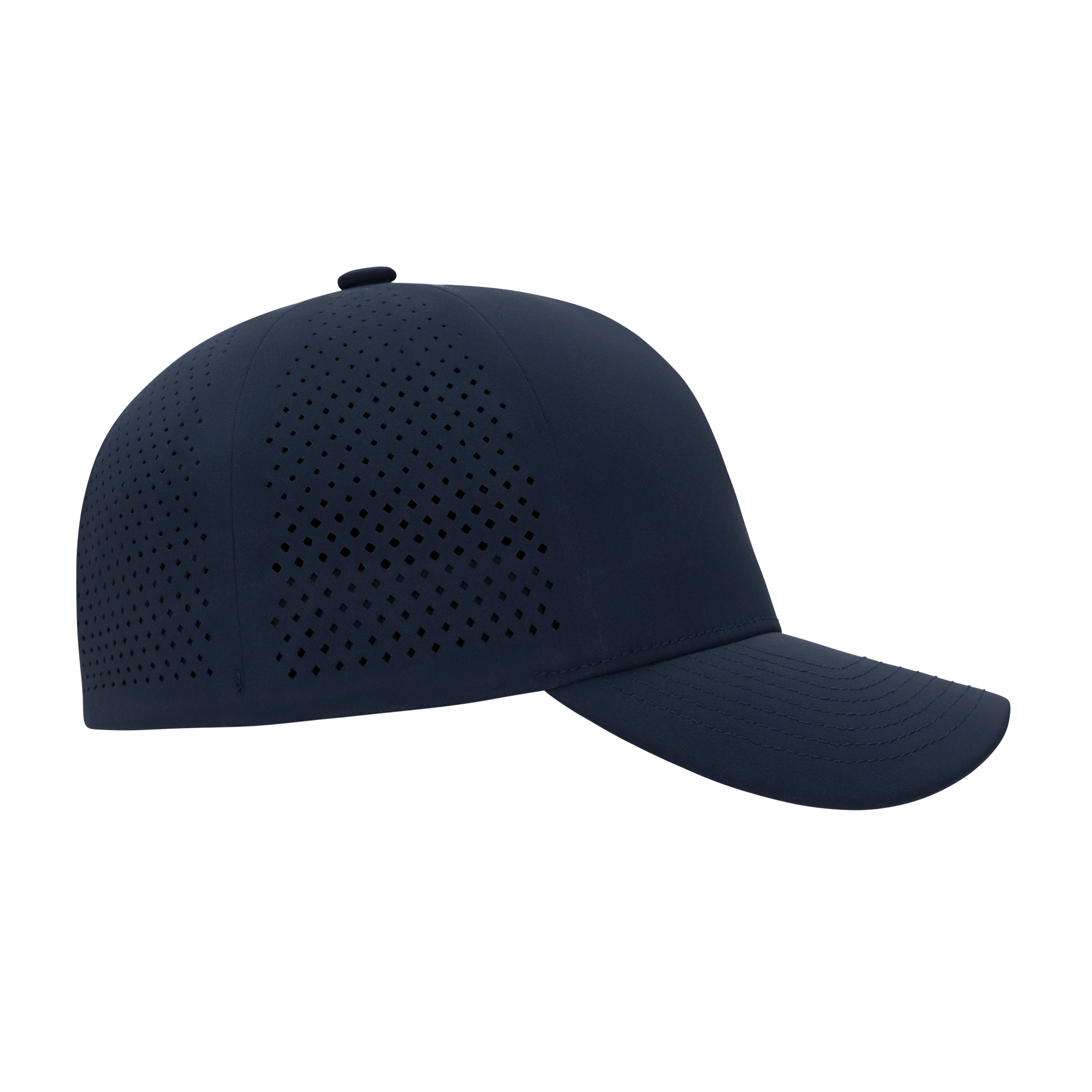 (MVP277) XSew™ 6 Panel Seamless Perforated Golf Fitted Cap