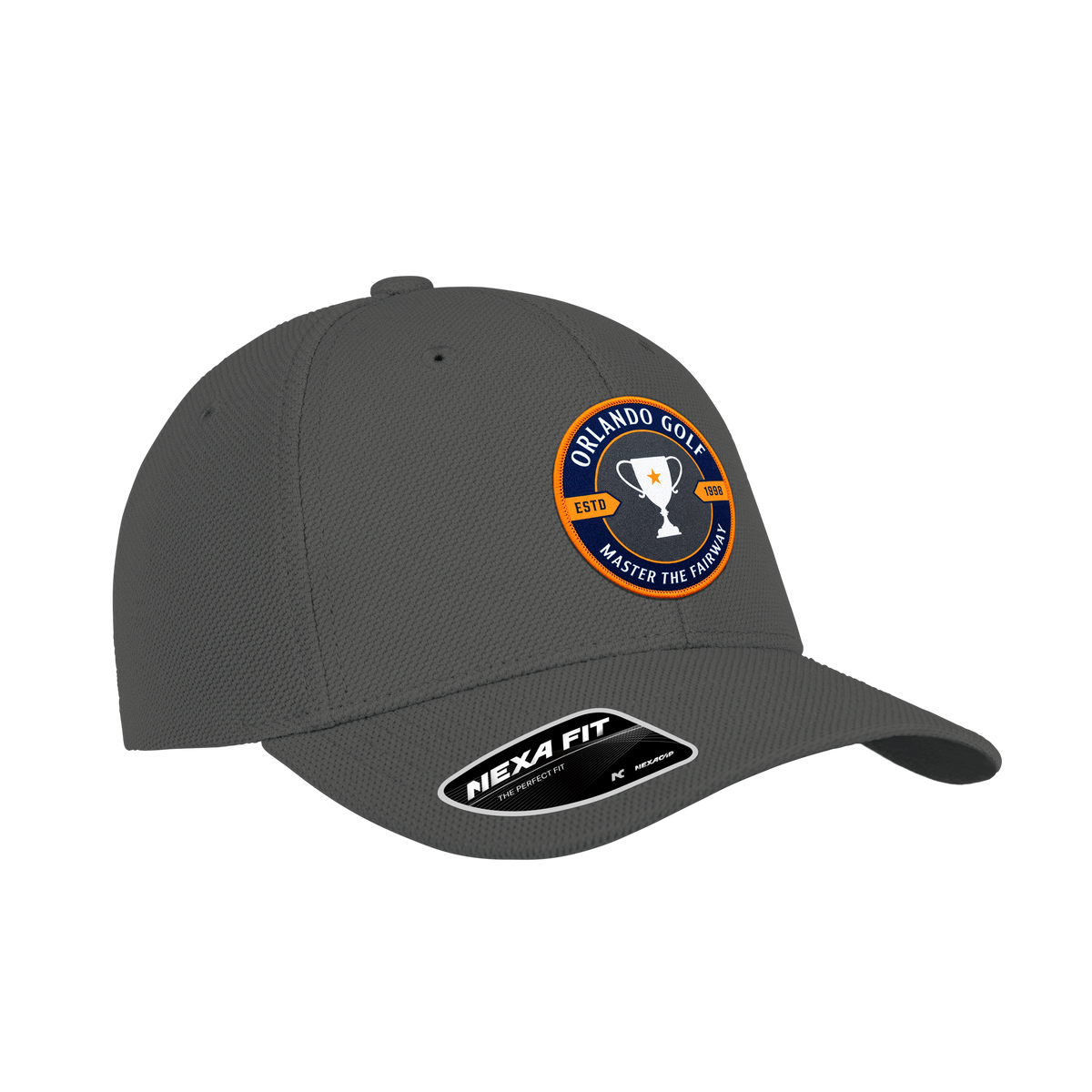 (ACE277) Nexa Fit™ 6 Panel Essential Golf Fitted Cap