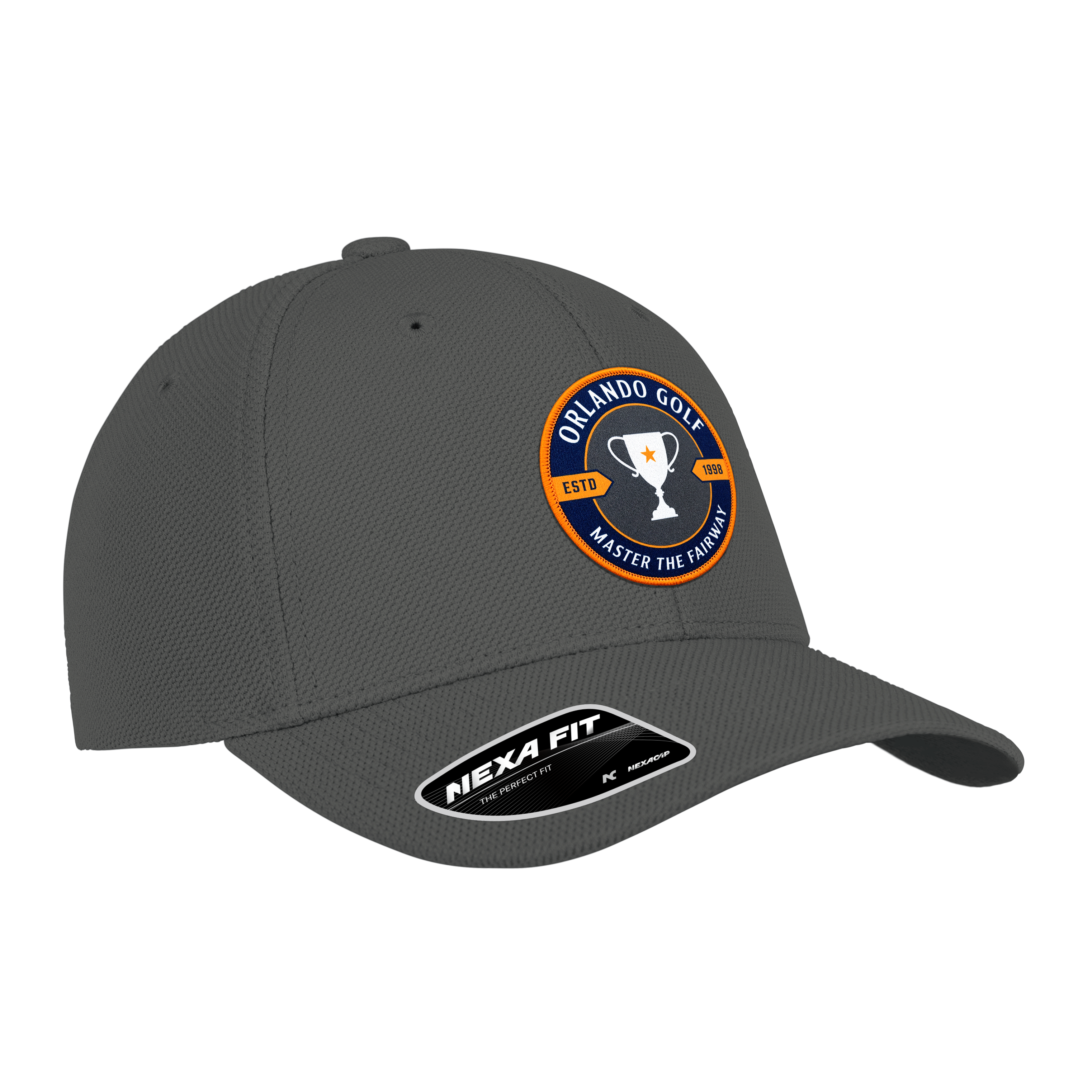 (ACE277) Nexa Fit™ 6 Panel Essential Golf Fitted Cap