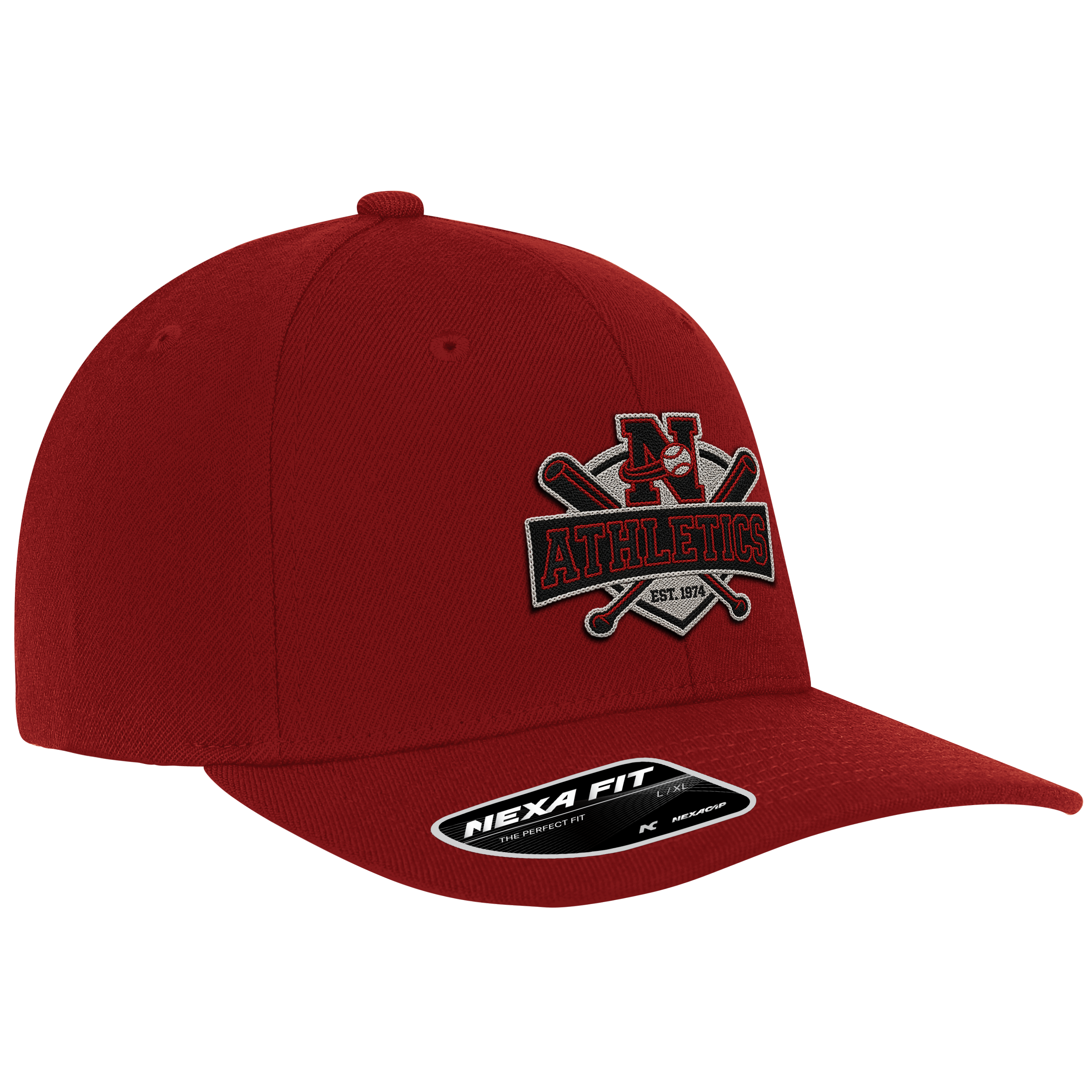 ACE700 Nexa Fit 6 Panel Acrylic Wool Fitted Cap