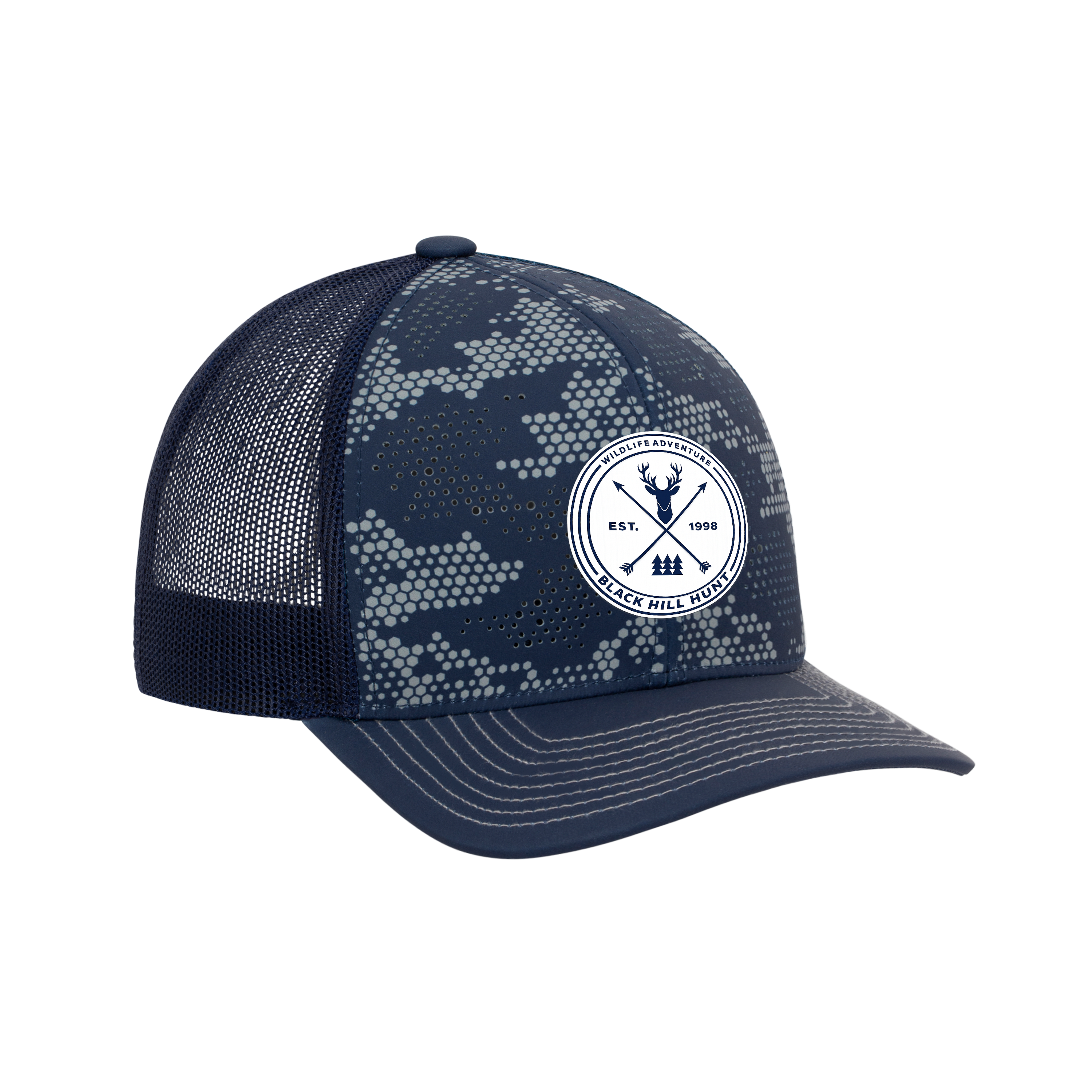 (DFW300PR) 6 Panel Urban Camo Trucker Cap