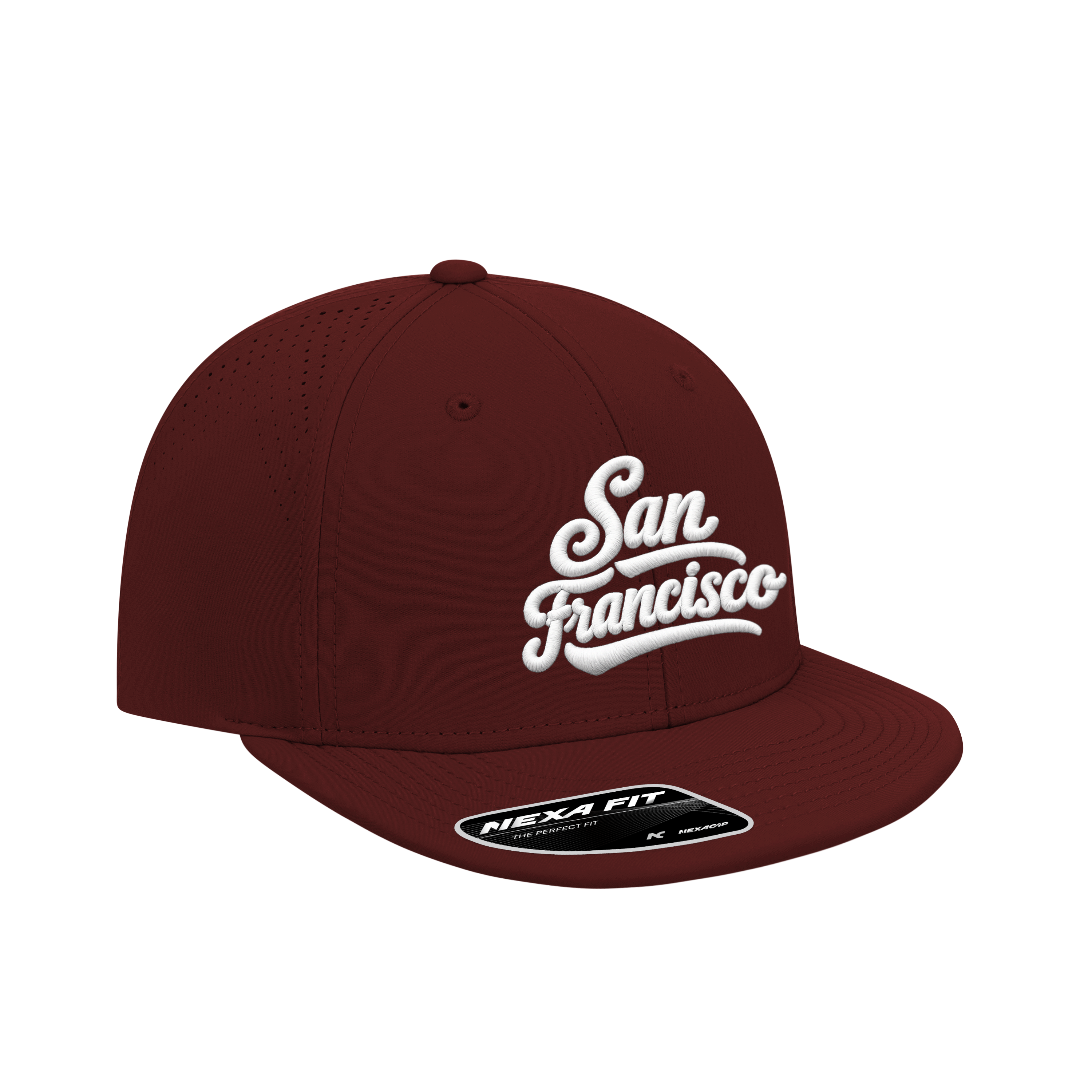 (MVP327) Nexa Fit™ 6 Panel Game Day Perforation Fitted Cap