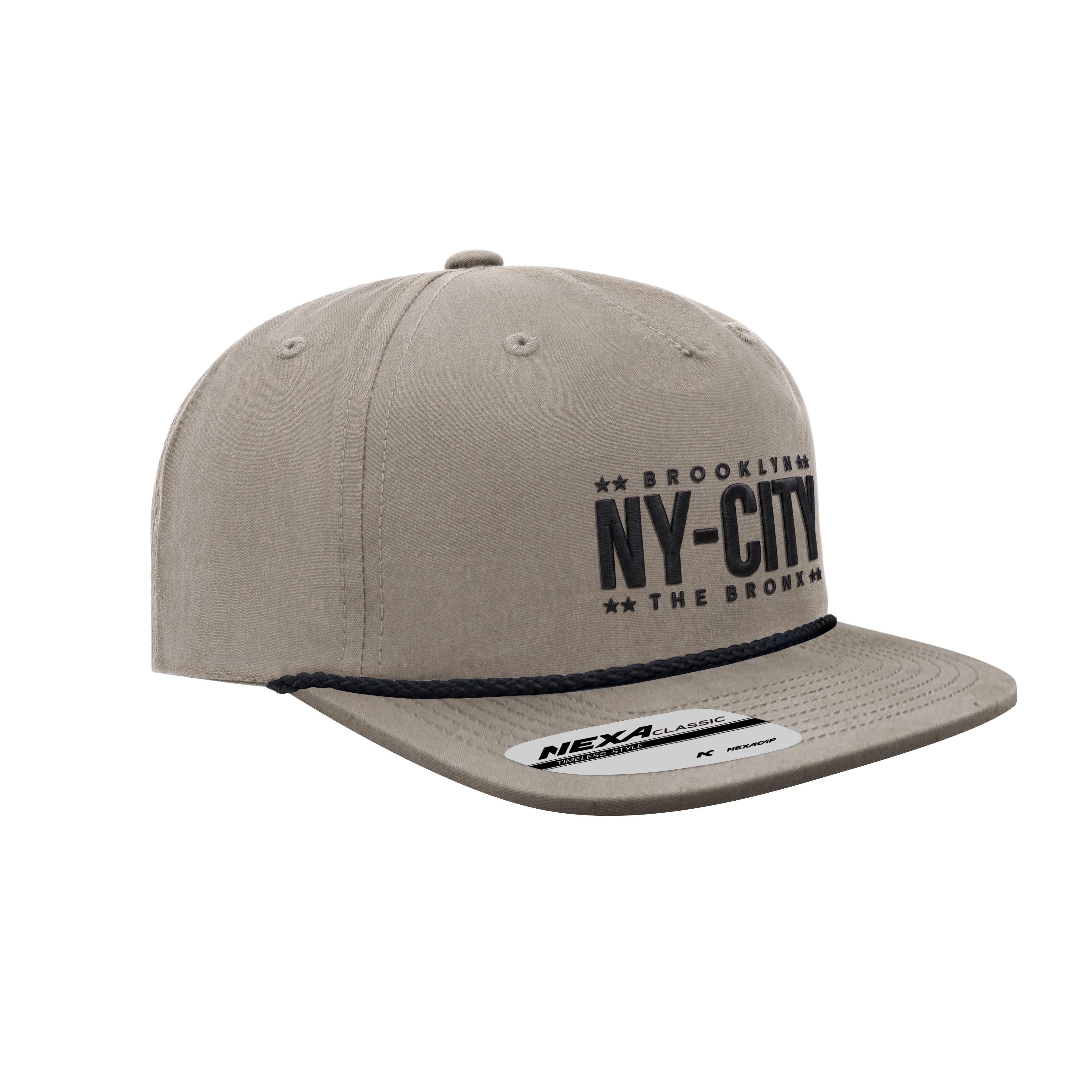 (NYC131B) Nexa Classic™ 5 Panel Relaxed Rope Cap