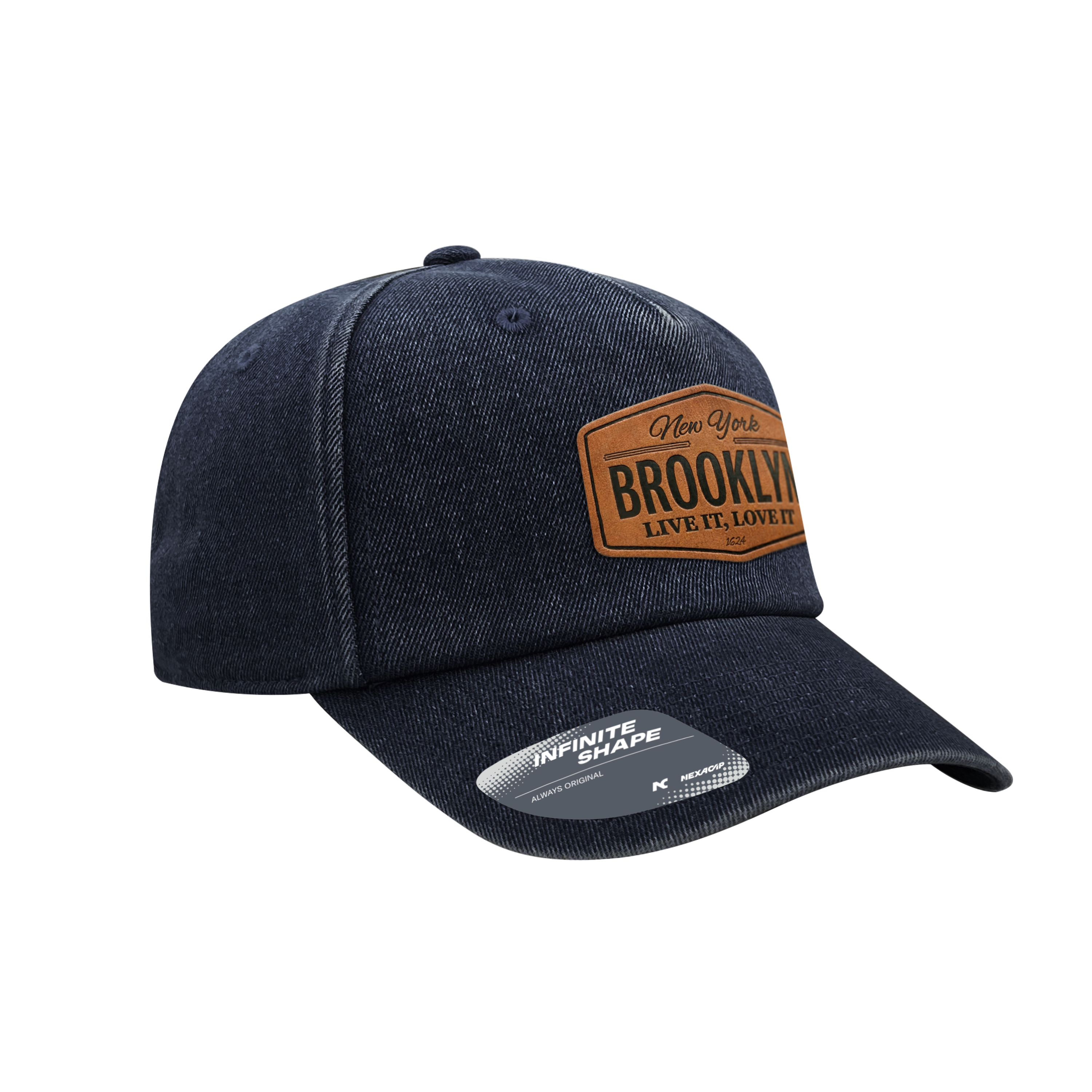 (PAR109D) Infinite Shape™ 5 Panel Denim Cap